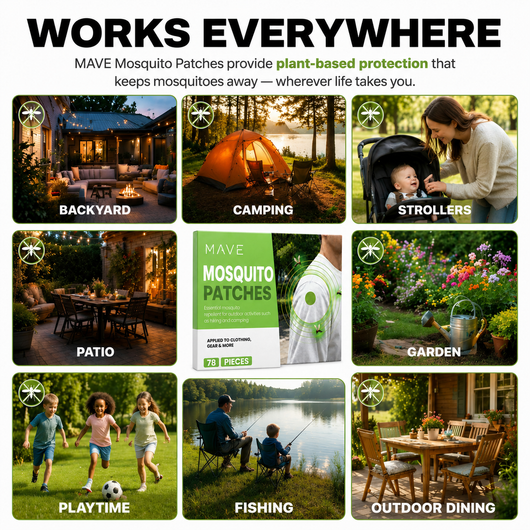 The Easiest Way To Keep Mosquitoes Away - 78 Plant Based Patches.