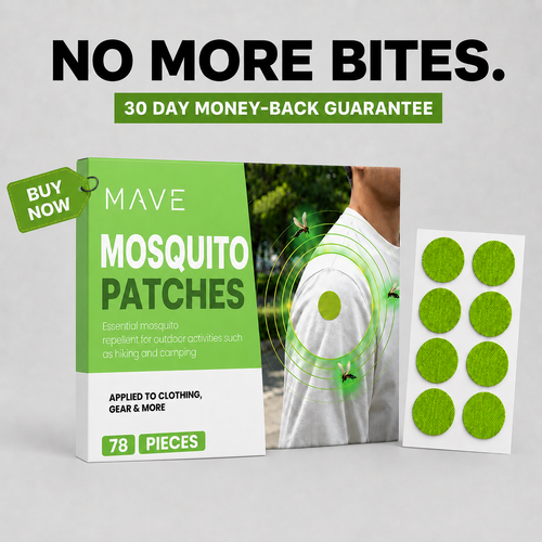 The Easiest Way To Keep Mosquitoes Away - 78 Plant Based Patches.