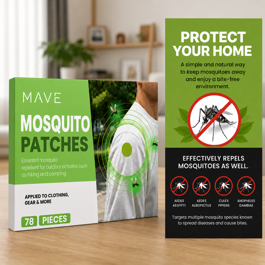 The Easiest Way To Keep Mosquitoes Away - 78 Plant Based Patches.